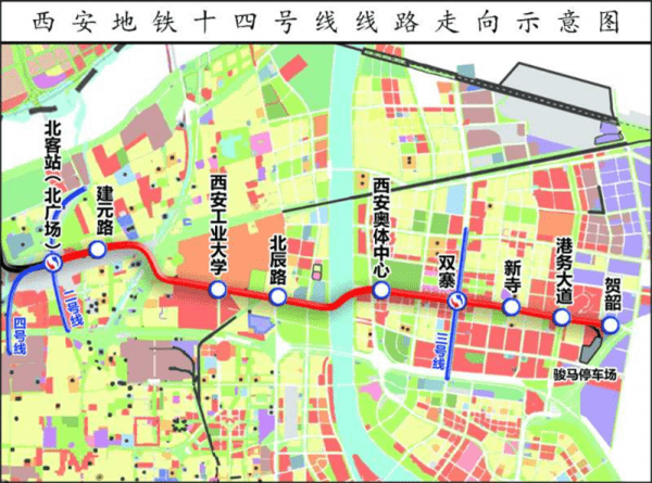 西安地鐵14號線最新線路圖，城市發(fā)展的脈絡(luò)與未來展望